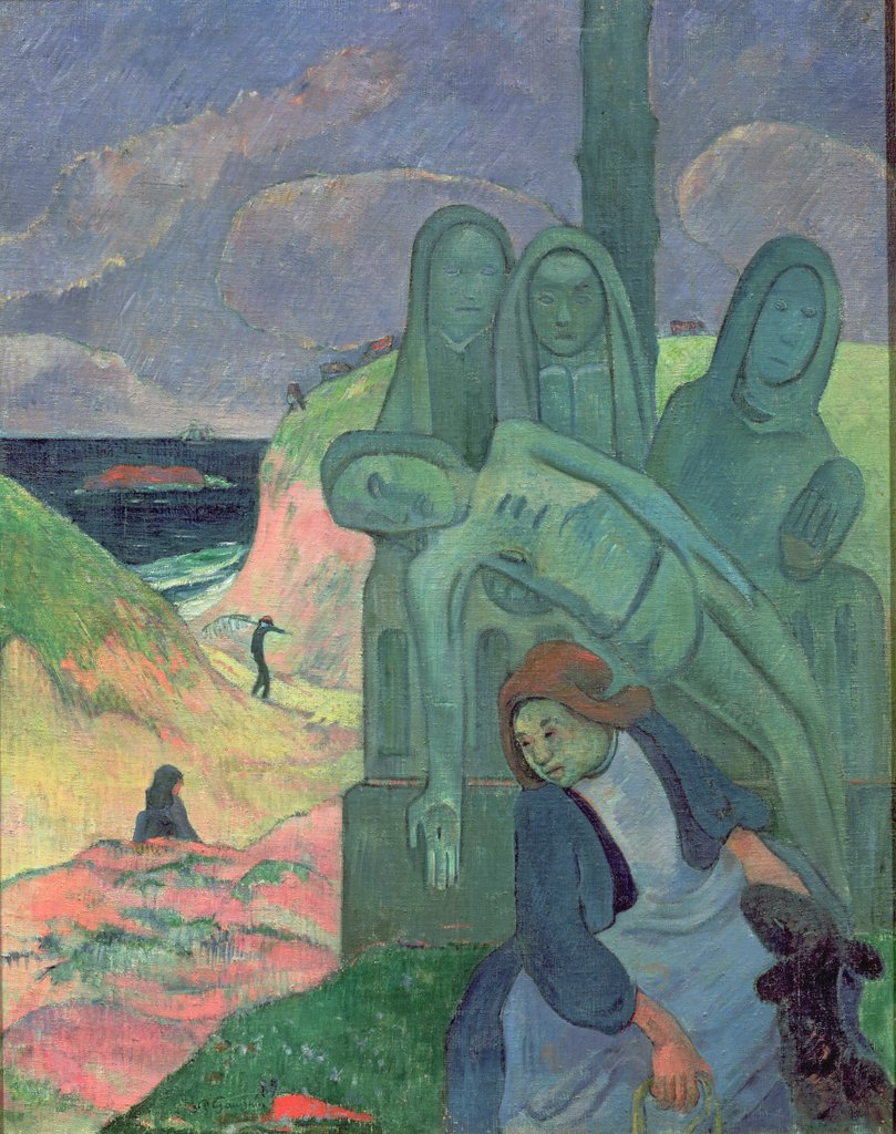 Detail of The Green Christ 1889 by Paul Gauguin