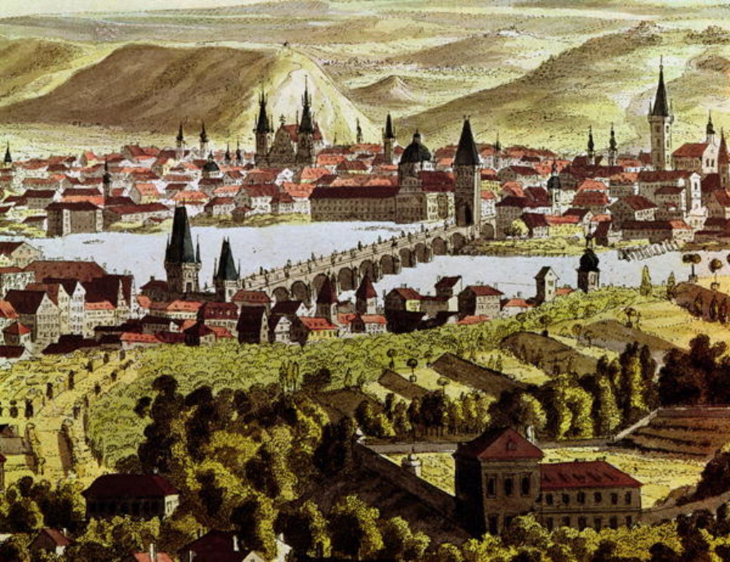 Detail of View of Prague by Austrian School
