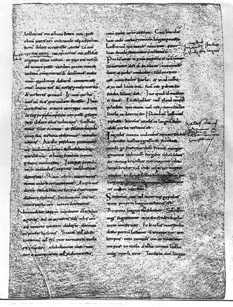 Detail of The Oath of Strasbourg, sworn by Charles the Bald and Louis the German by French School