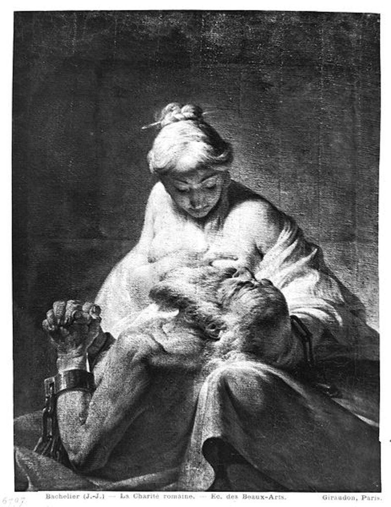 Detail of Roman Charity by Jean Jacques Bachelier