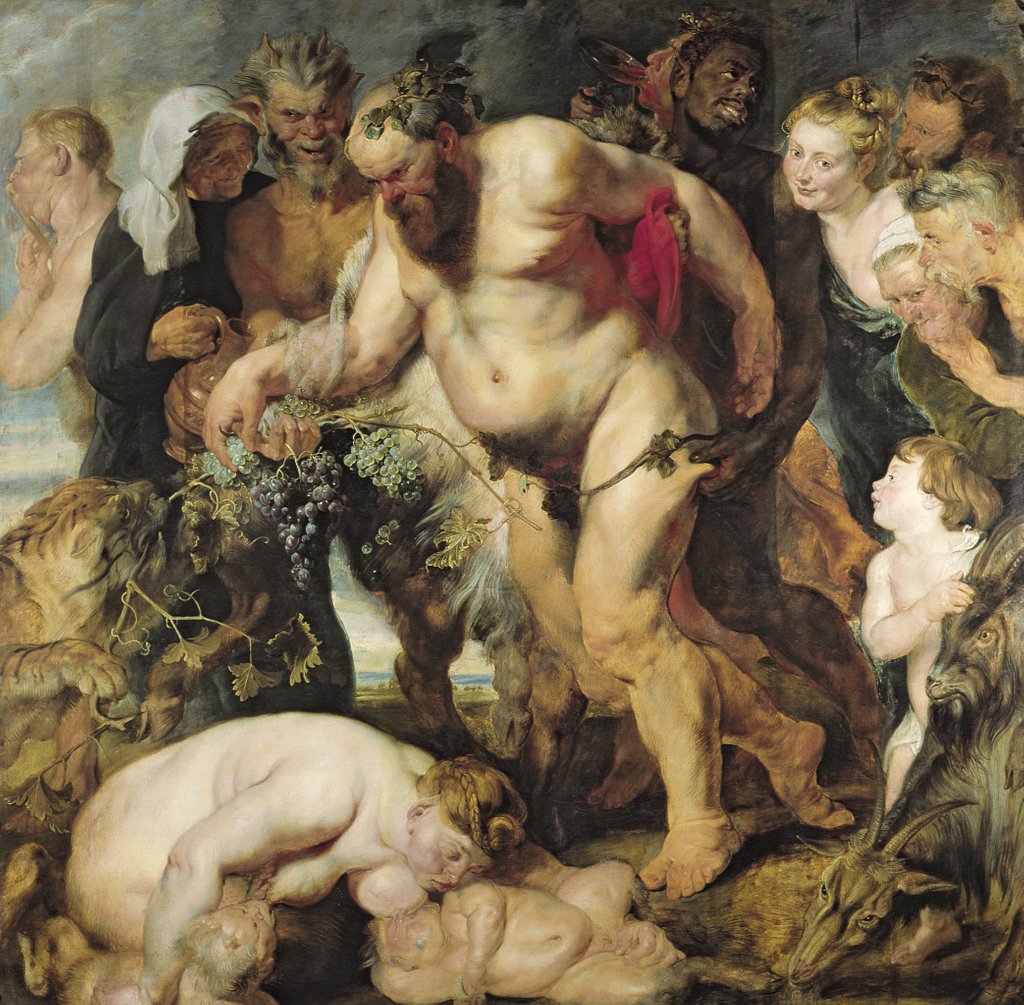 Detail of The Drunken Silenus, c.1617-18 by Peter Paul Rubens