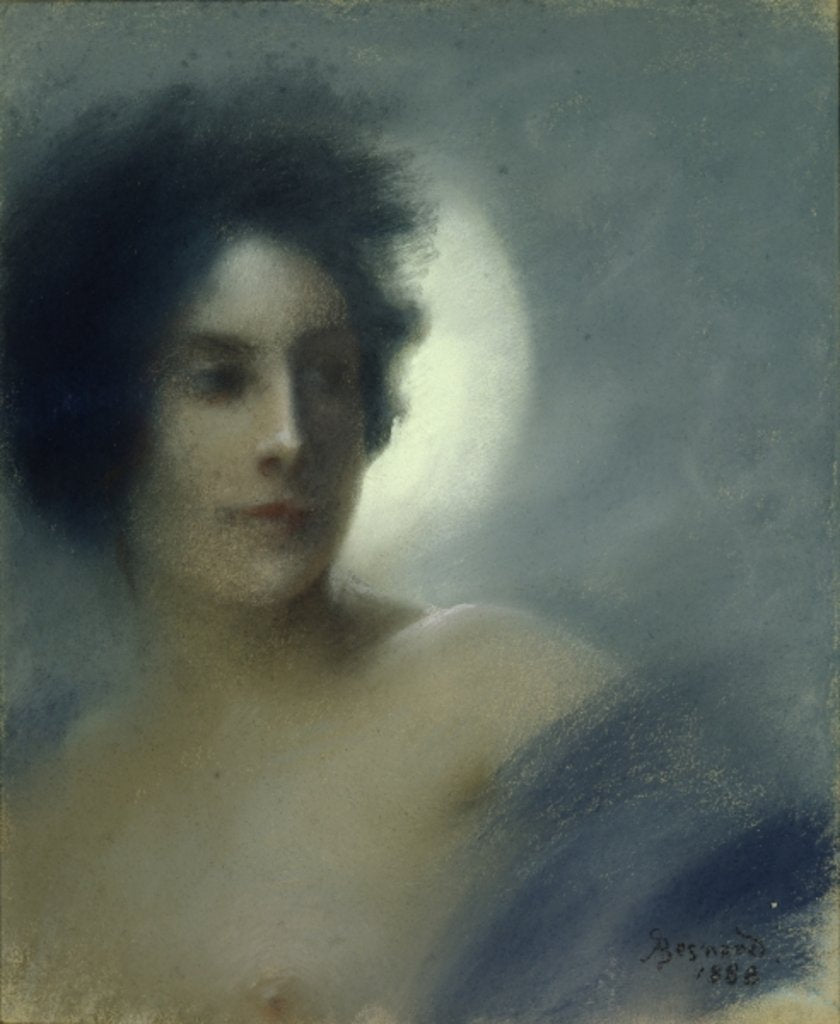 Detail of Woman with a Crescent Moon or, The Eclipse, 1888 by Paul Albert Besnard