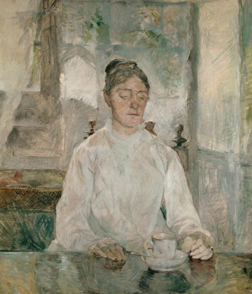 Detail of Adele Tapie de Celeyran Countess of Toulouse-Lautrec-Monfa, 1881 by Henri de Toulouse-Lautrec