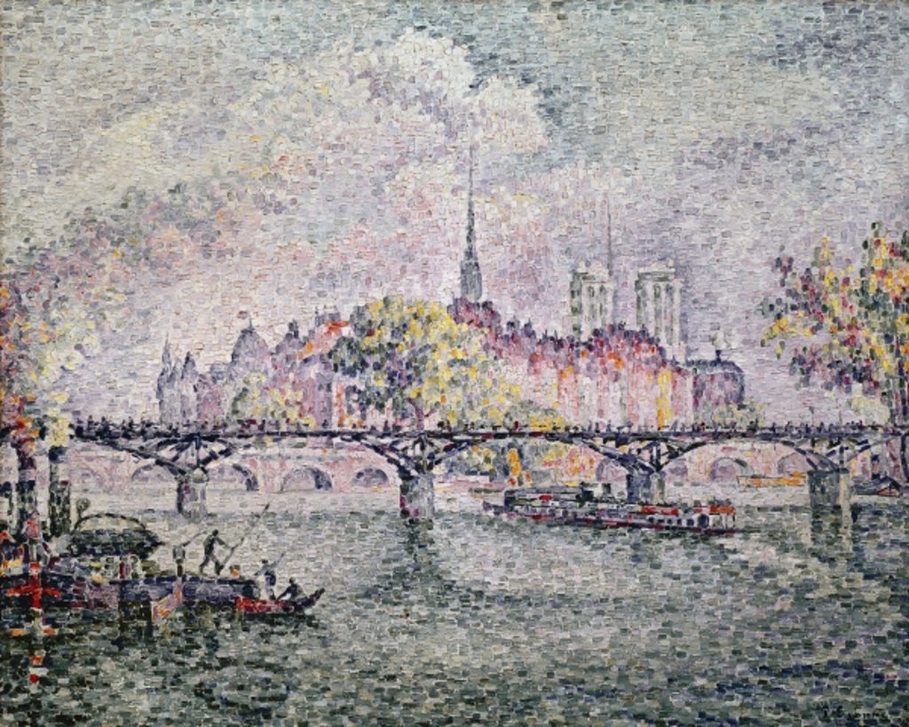 Detail of Ile de la Cite, Paris, 1912 by Paul Signac