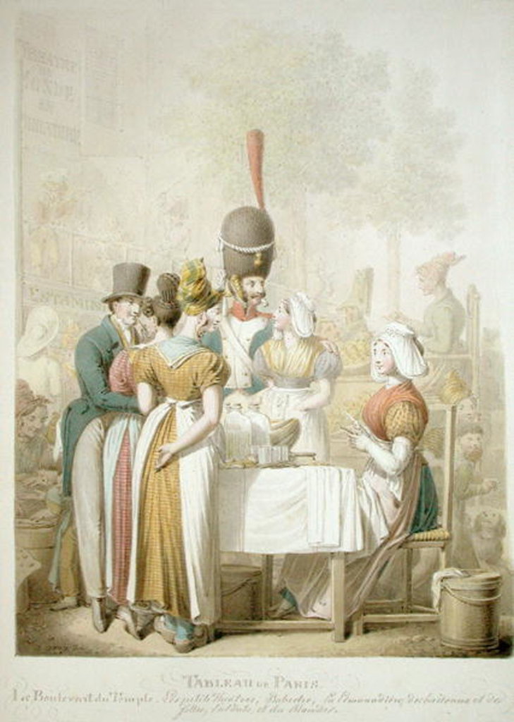 Detail of The Boulevard du Temple by Georg Emanuel Opitz