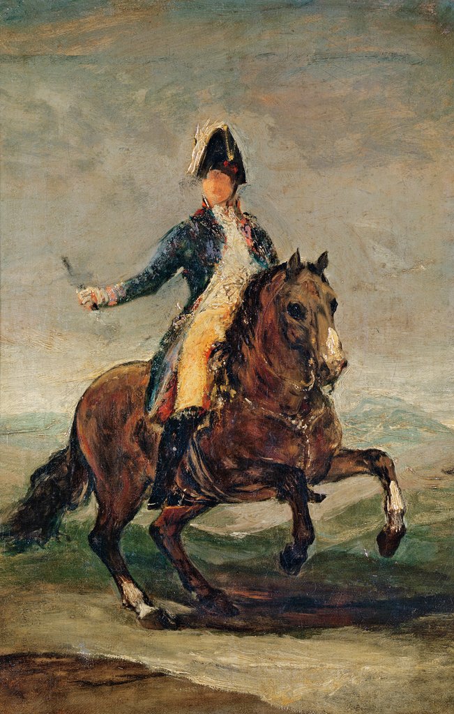 Detail of Equestrian Portrait of Ferdinand VII King of Spain by Francisco Jose de Goya y Lucientes
