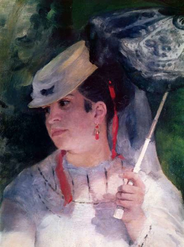 Detail of Portrait of Lise, 1867 by Pierre Auguste Renoir