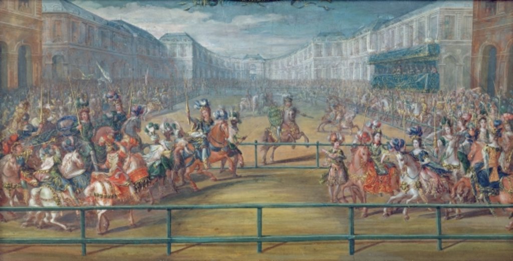 Detail of Carousel of Amazons in 1682 by School French