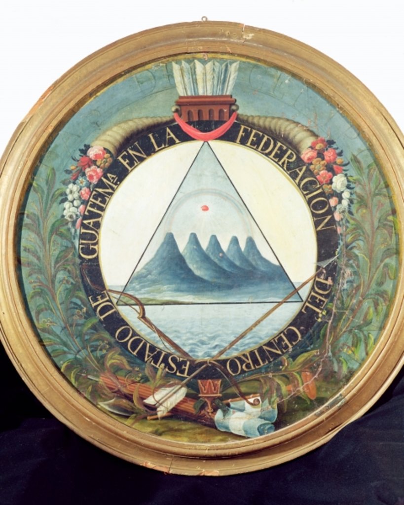 Detail of Badge of the Federation of Guatemala, 15th September 1821 by Guatemalan School