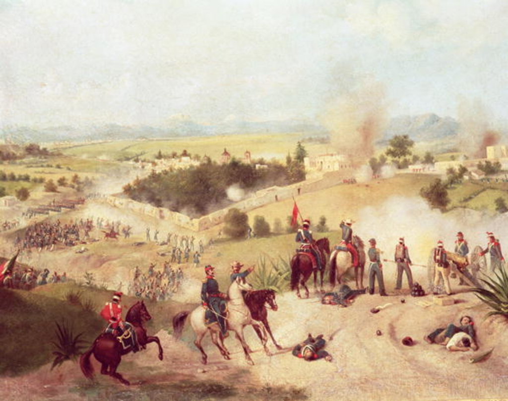 Detail of The Battle of Molino del Rey, 8th September 1847 by C. Escalante