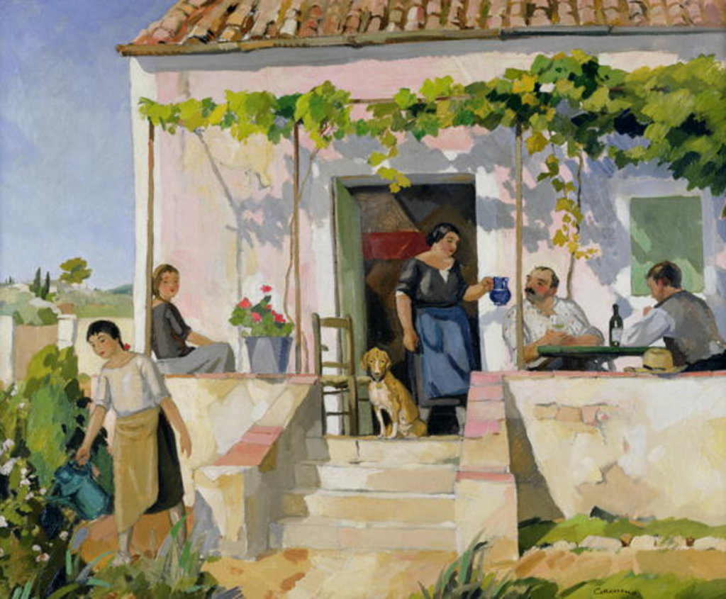 Detail of Le Mazet by Armand Coussens