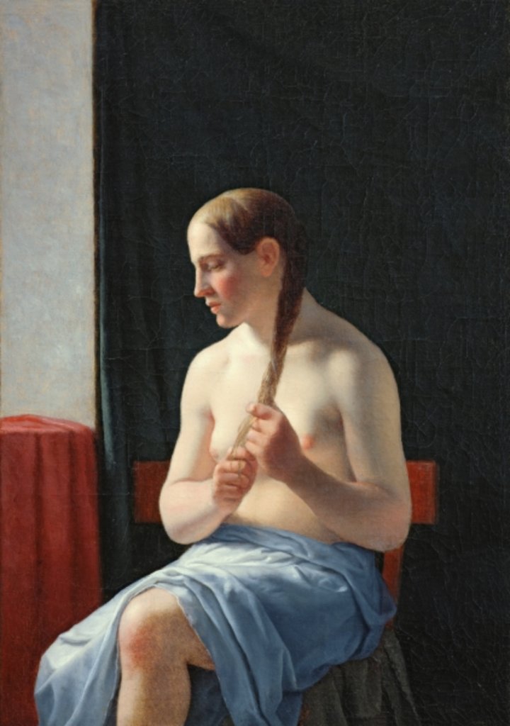 Detail of The Model, 1839 by Christoffer-Wilhelm Eckersberg