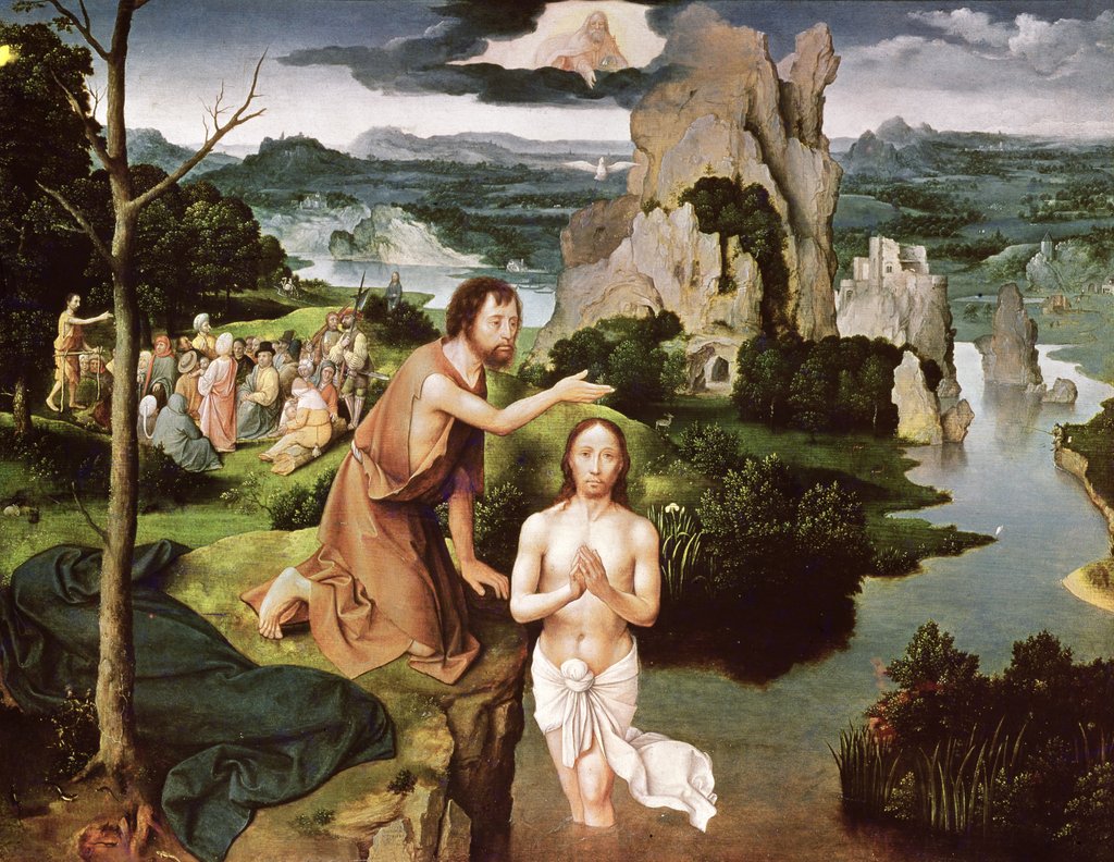 Detail of The Baptism of Christ, c.1515 by Joachim Patinir