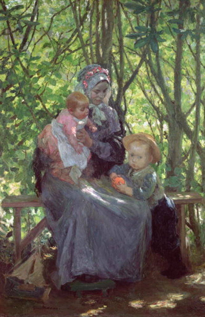 Detail of The Grove by Julius Gari Melchers