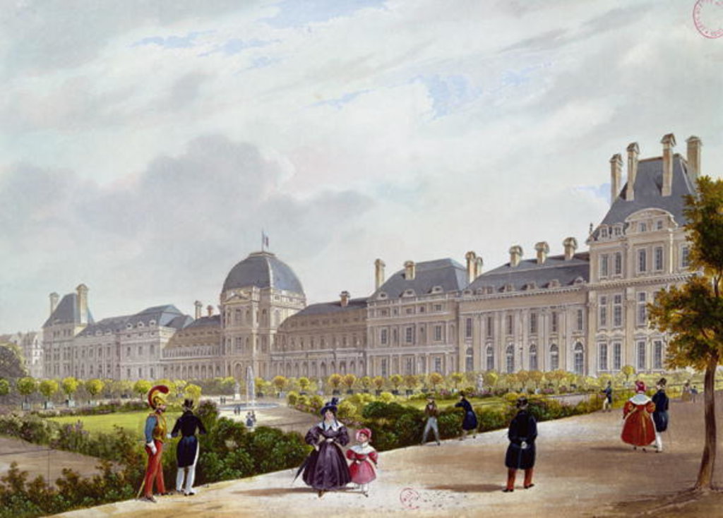Detail of The Tuileries during the Restoration by French School