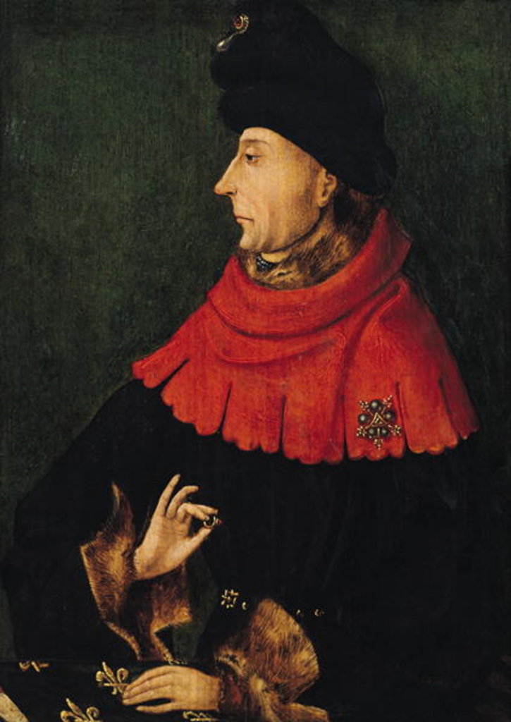 Detail of John the Fearless Duke of Burgundy by French School