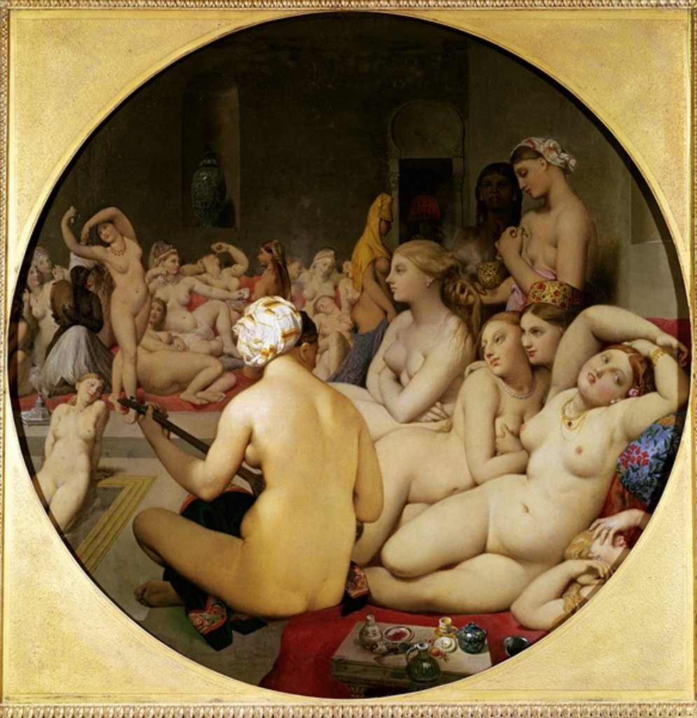 Detail of The Turkish Bath, 1863 by Jean Auguste Dominique Ingres
