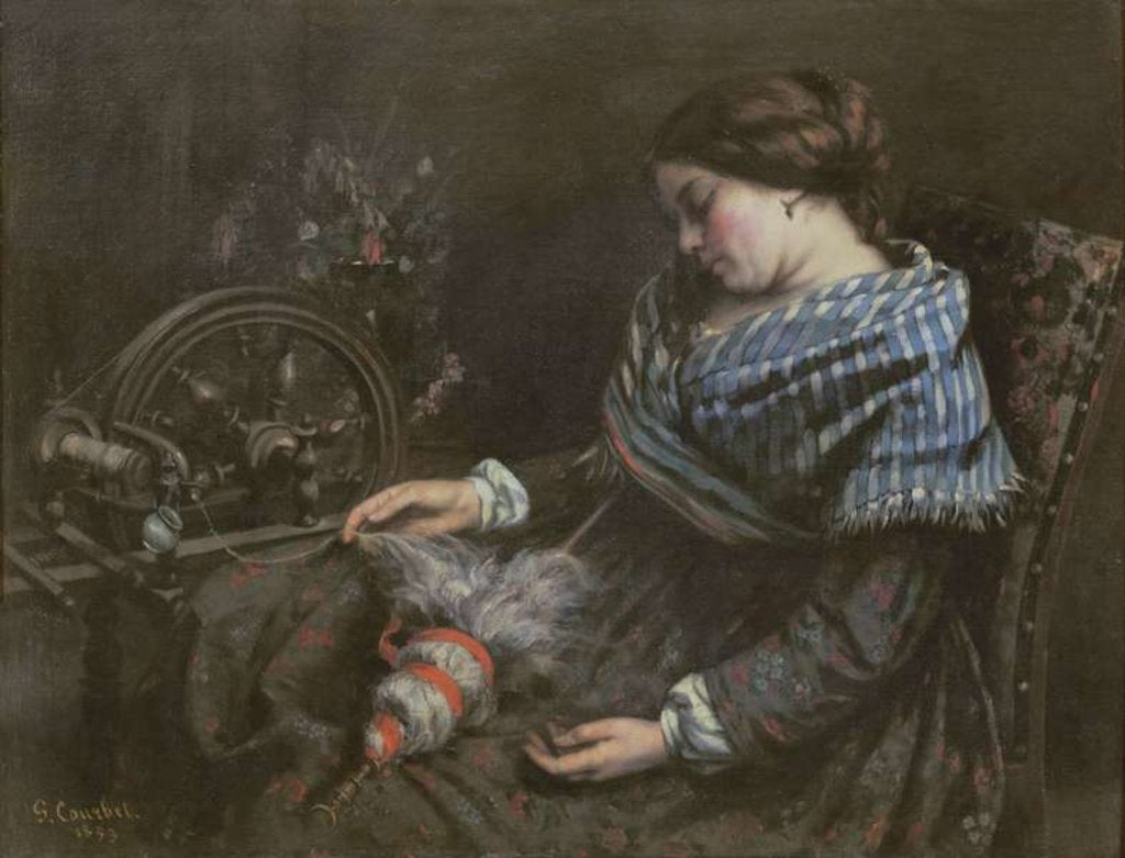 Detail of The Sleeping Embroiderer, 1853 by Gustave Courbet