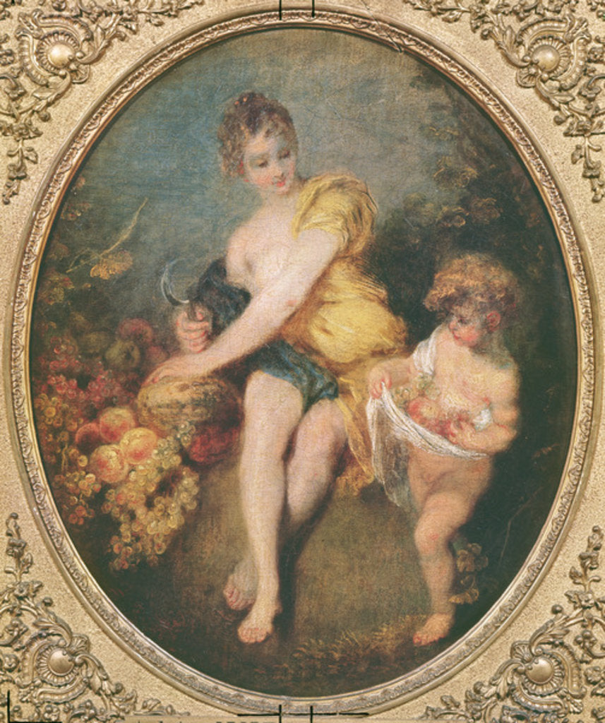 Detail of Autumn, c.1716 by Jean Antoine Watteau