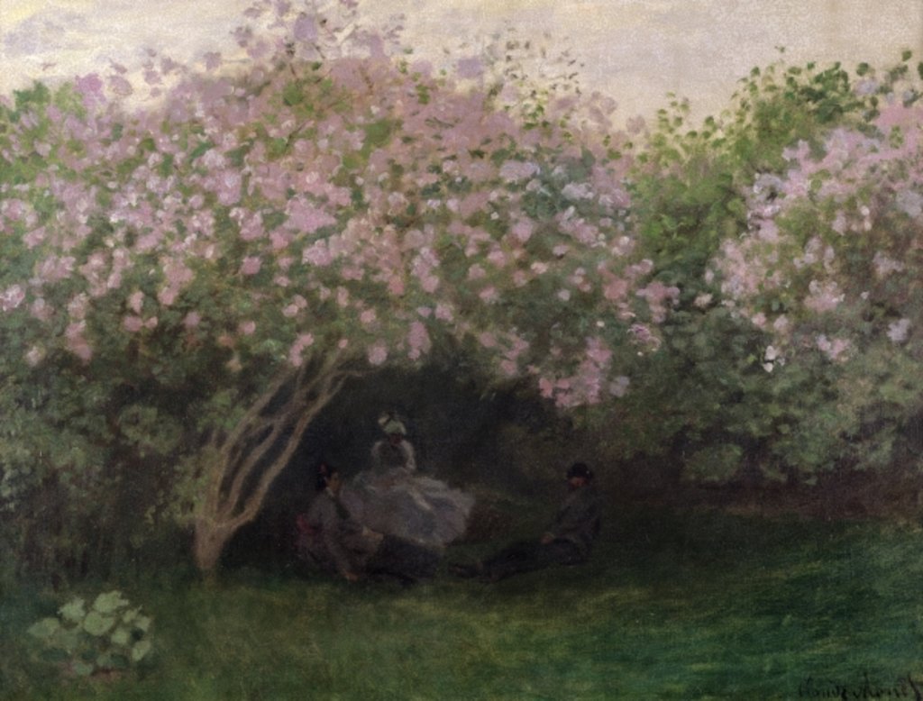 Detail of Lilacs, Grey Weather, 1872 by Claude Monet