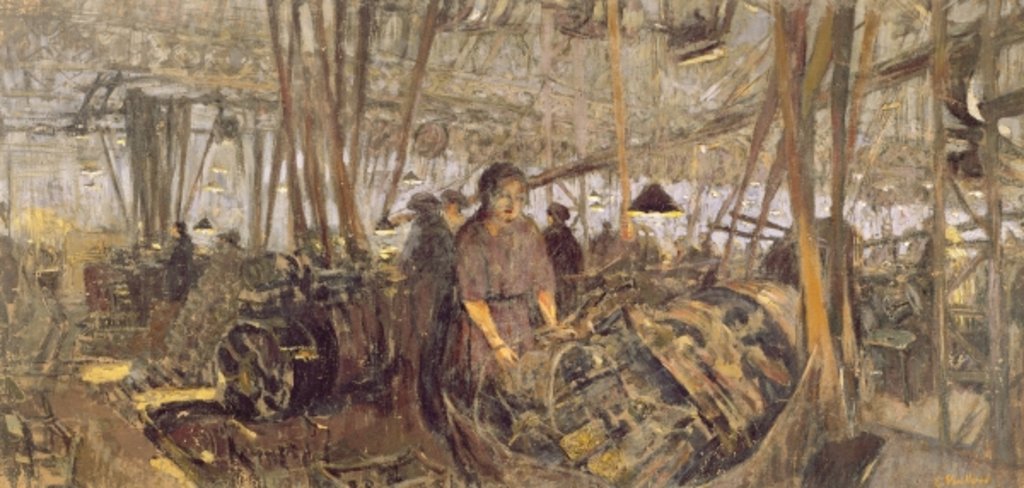 Detail of Interior of a Munitions Factory: The Forge, 1916-17 by Edouard Vuillard