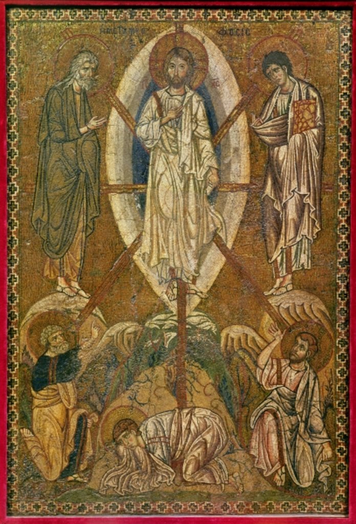 Detail of Portable icon depicting the transfiguration, 11th-12th century by Byzantine Byzantine