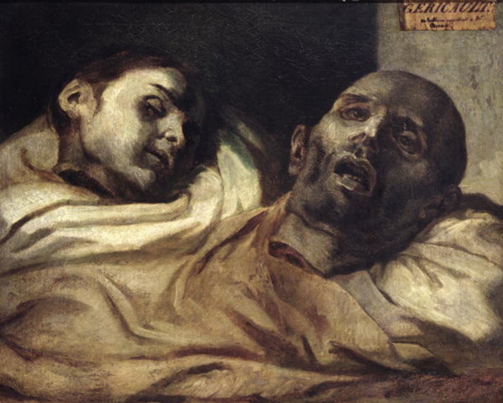 Detail of Heads of Torture Victims by Theodore (after) Gericault