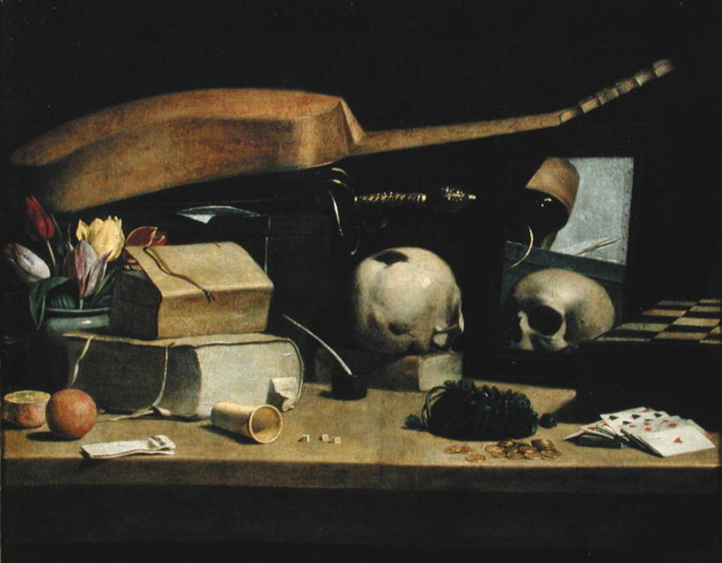 Detail of Vanitas by French School