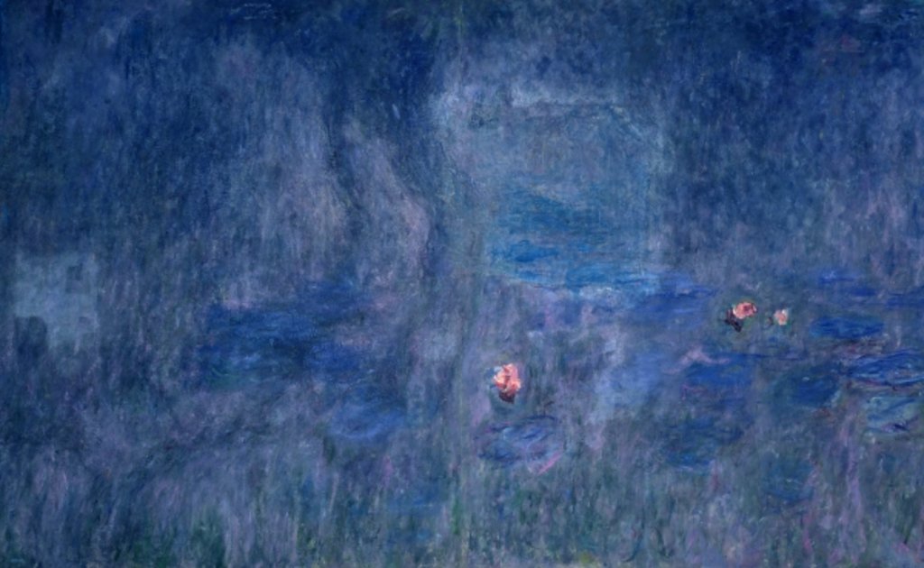 Detail of Waterlilies: Reflections of Trees by Claude Monet