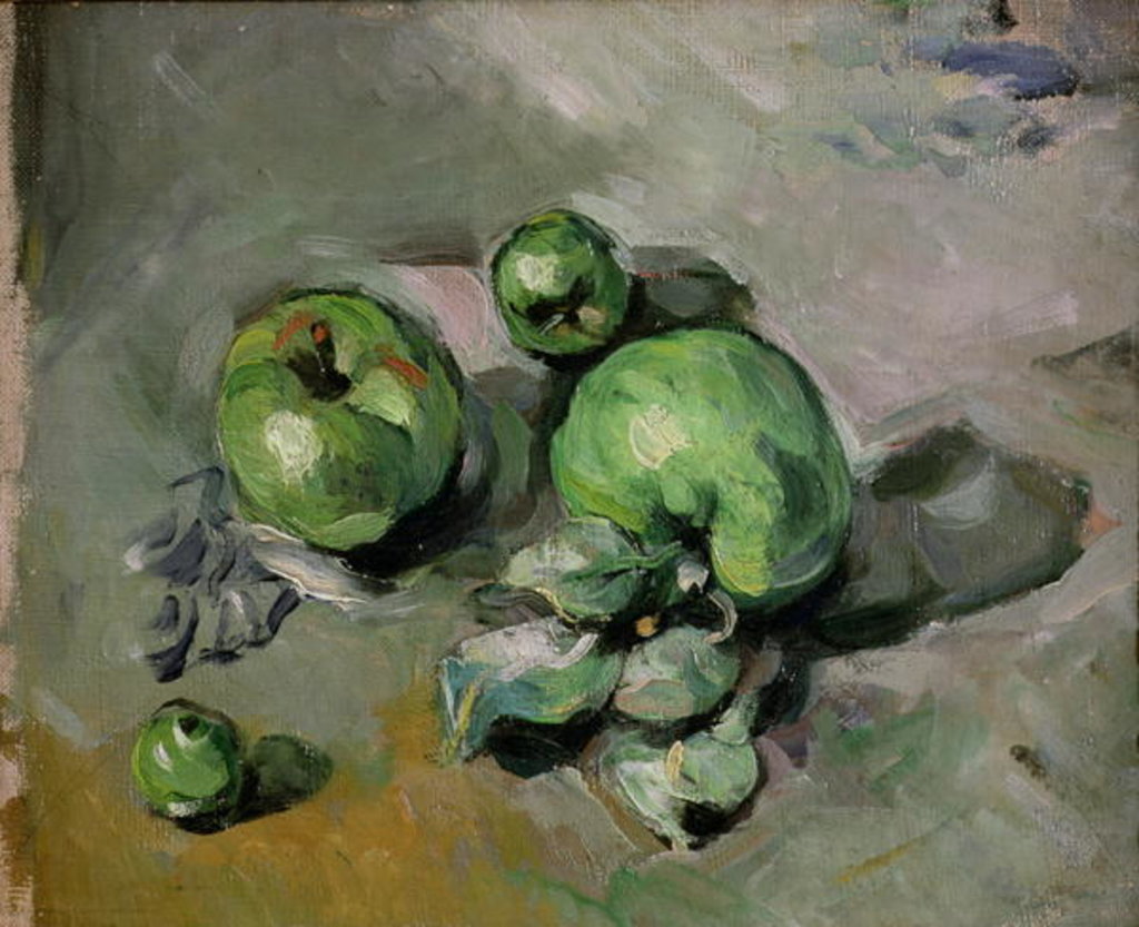 Detail of Green Apples, c.1872-73 by Paul Cezanne