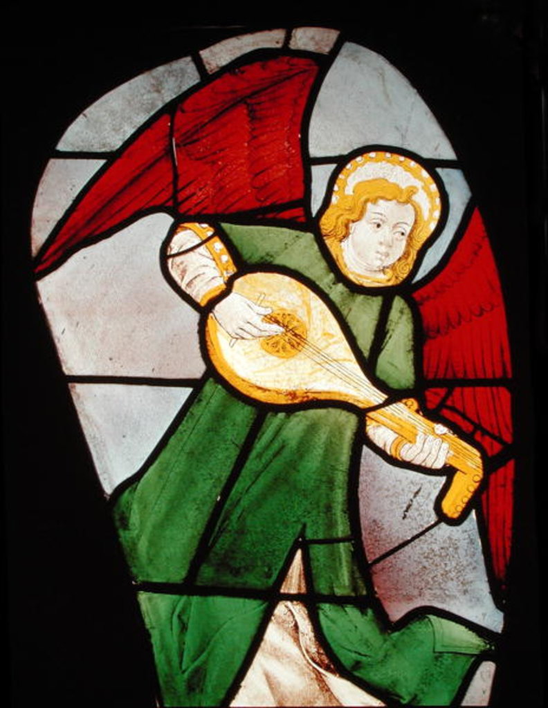 Detail of Angel Musician by French School