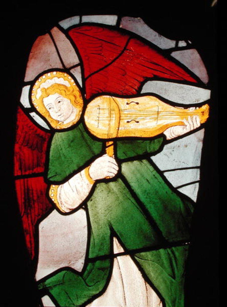 Detail of Angel Musician by French School