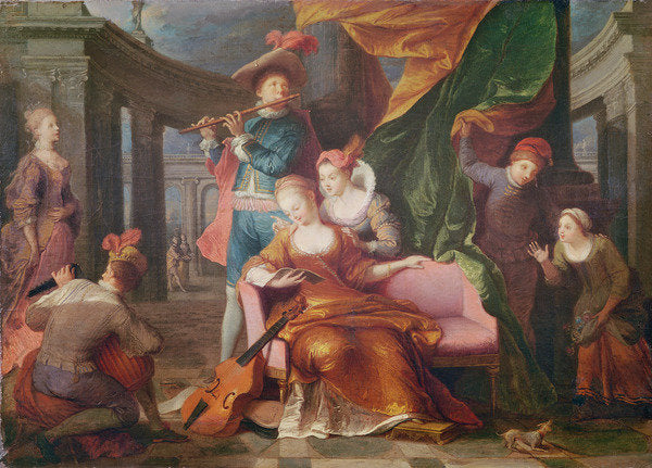 Detail of Music by Jacques Francois Courtin