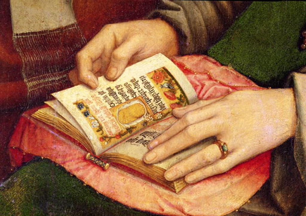 Detail of Virgin and Child with Saints by Gerard David