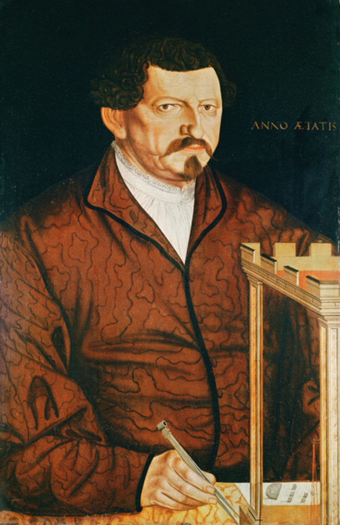 Detail of Portrait of a Medallion Maker by Jost Amman