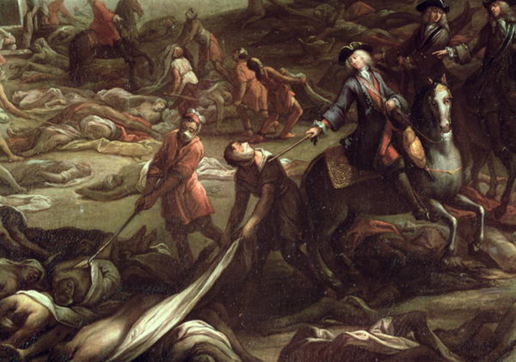 Detail of The Plague in Marseille in 1720 by French School