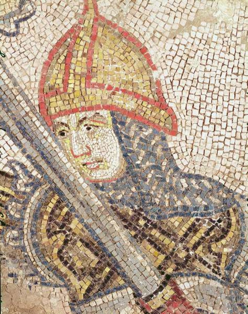 Detail of A soldier with a sword by Veneto-Byzantine School