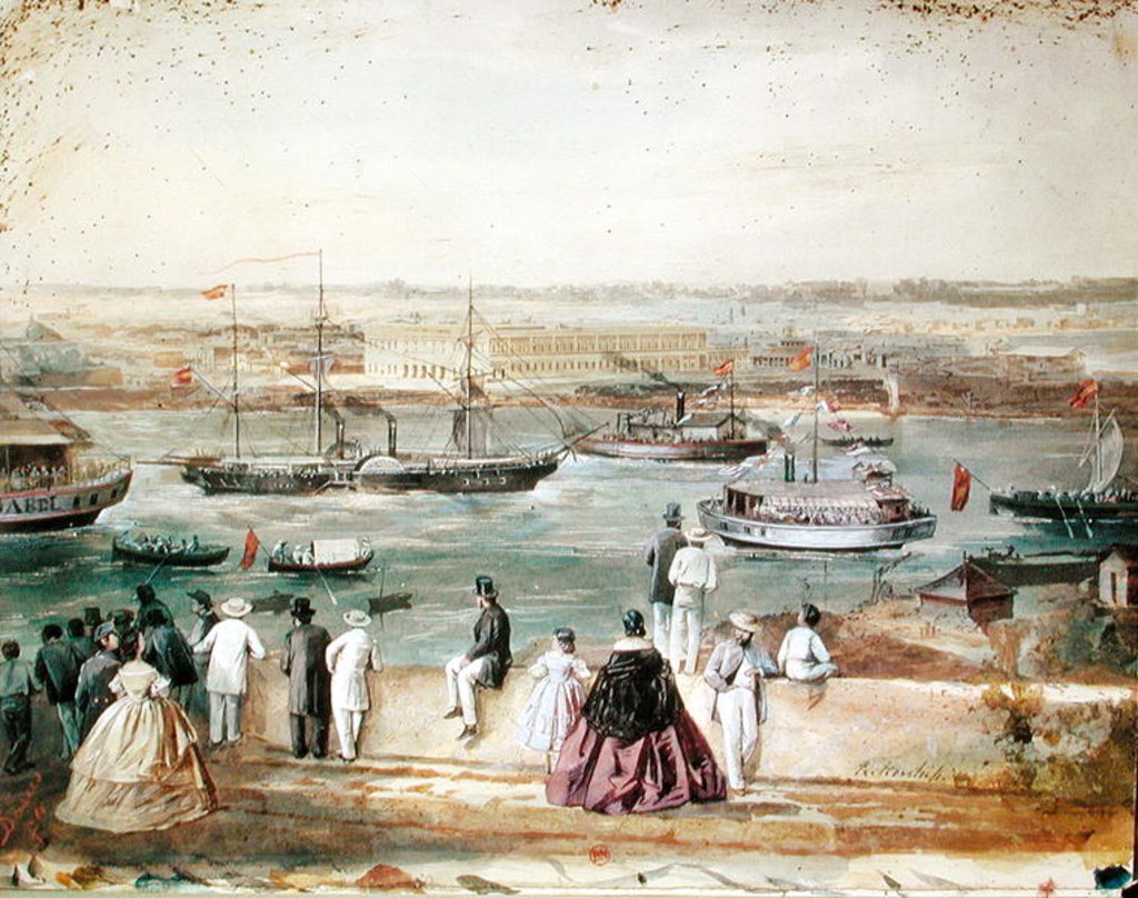 Detail of Landscape of Cuba by Philipp Herrlich