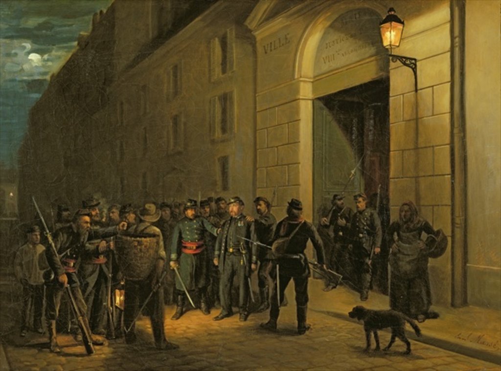 Detail of Arrest of the Generals Lecomte and Clement Thomas during the Paris Commune by Emmanuel Masse
