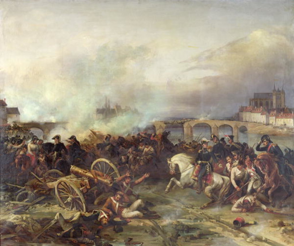 Detail of Battle of Montereau, 18th February 1814 by Jean Charles Langlois
