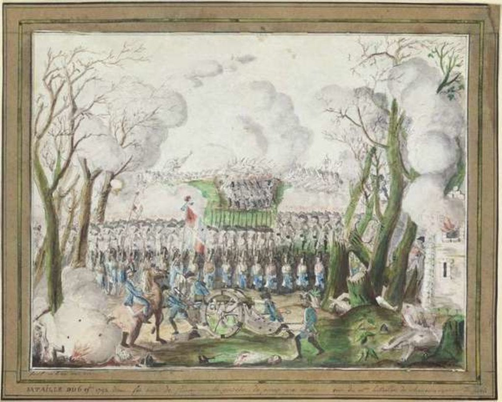 Detail of The Battle of Jemmapes, 6th November 1792 by French School