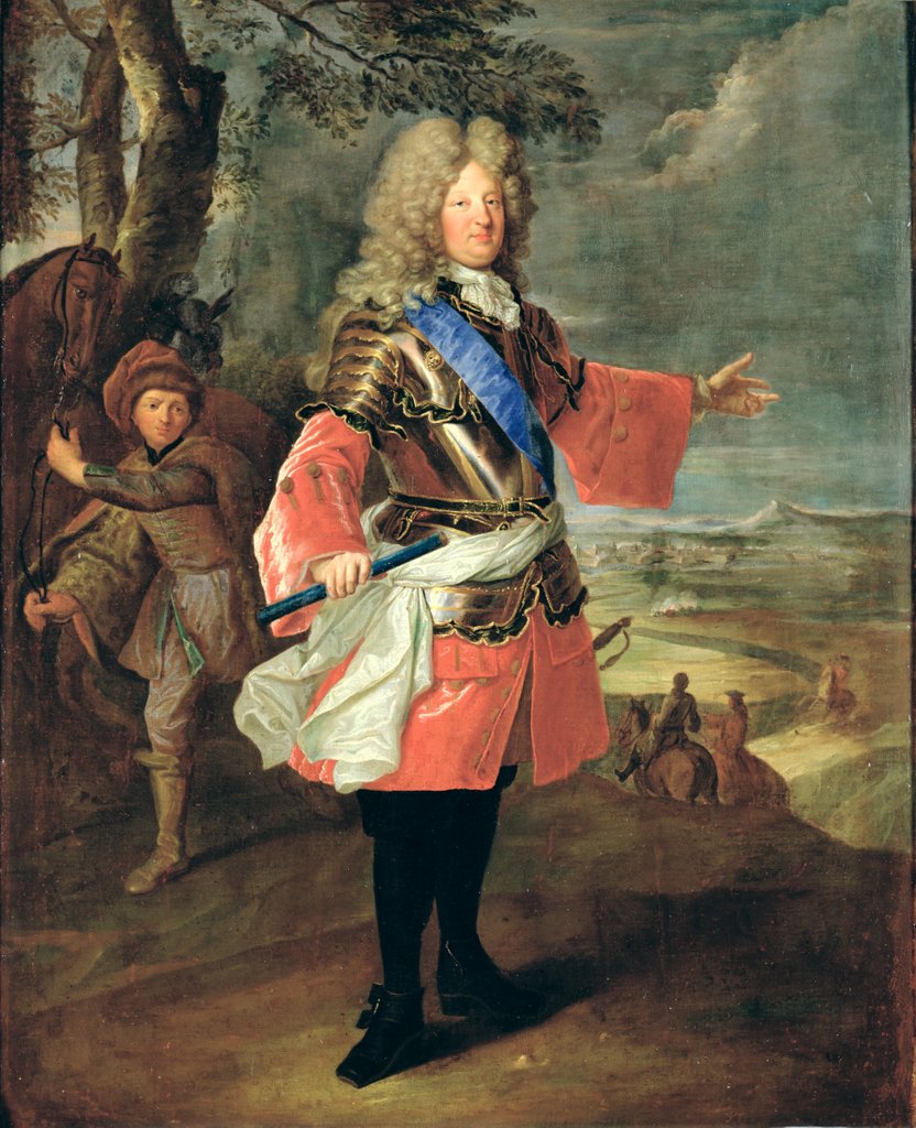 Detail of Louis de France, Le Grand Dauphin, 1697 by Hyacinthe Rigaud