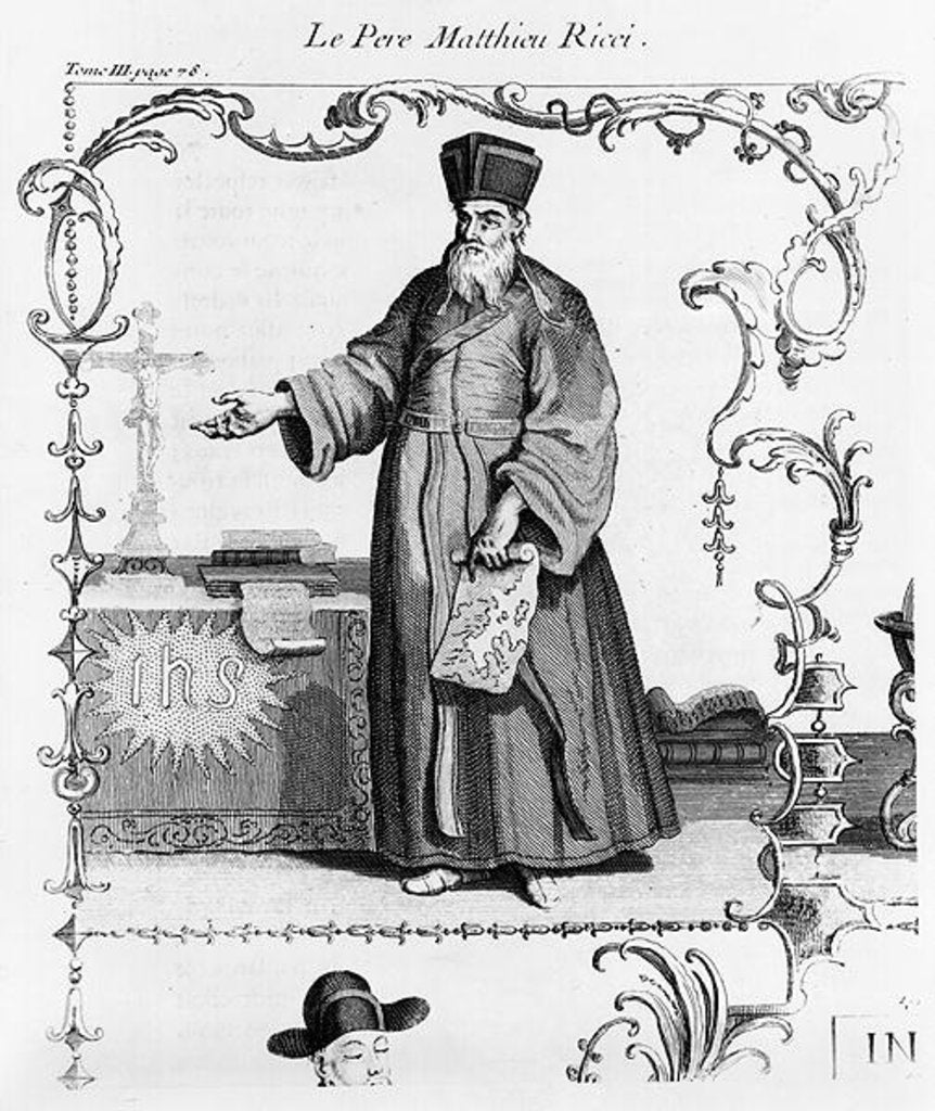 Detail of Father Matteo Ricci by French School