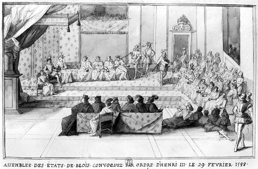Detail of The Assembly of the Blois Estates convened on the 29th February 1588 by Henri III, King of France, after 1588 by French School
