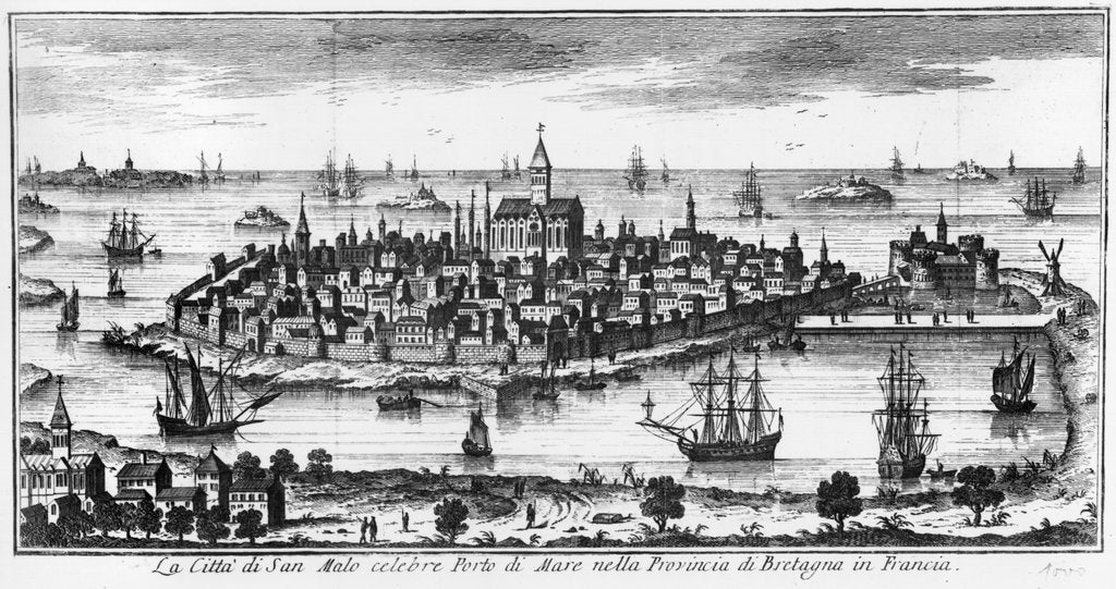 Detail of View of St. Malo by Italian School