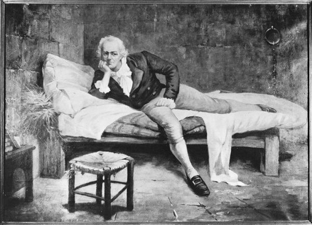 Detail of Francisco de Miranda in the prison of La Carraca, Cadiz, Spain, early 19th century, 1896 by Arturo Michelena