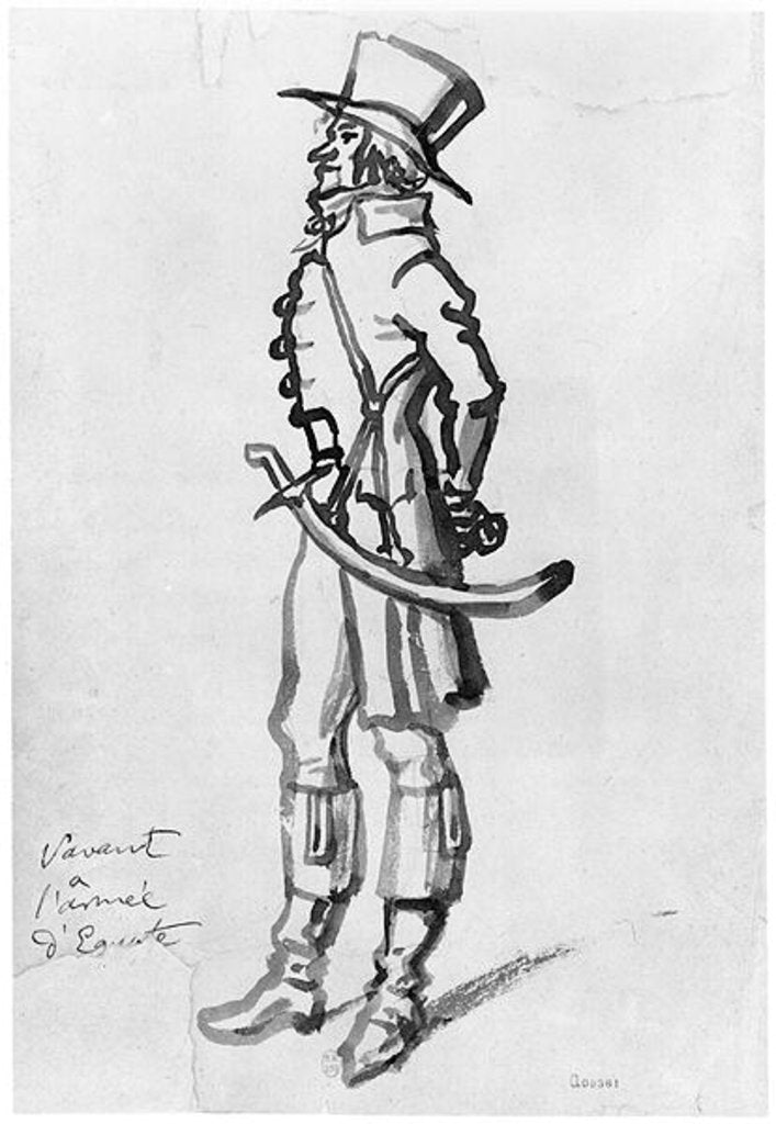 Detail of A scientist of the Egyptian campaign, 26th March 1795 by French School