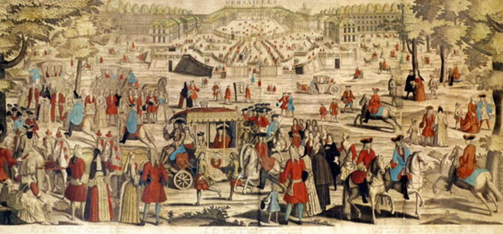 Detail of View of Versailles by French School