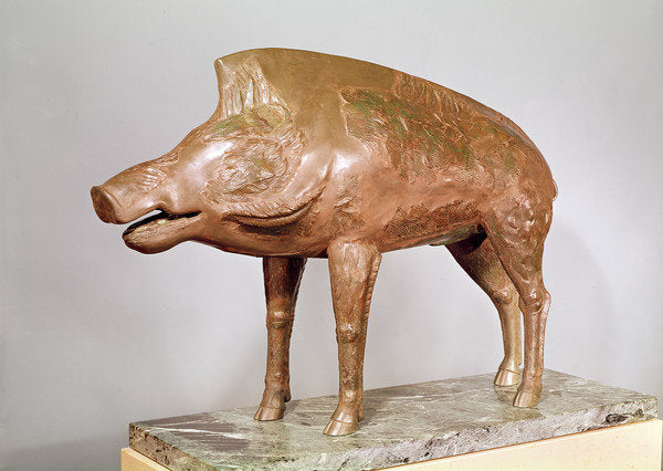Detail of A wild boar, from Neuvy-en-Sullias by Gallo-Roman Gallo-Roman