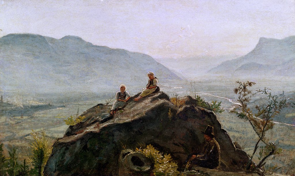 Detail of View of the Adige Valley, 1831 by Rudolph Friedrich Wasmann